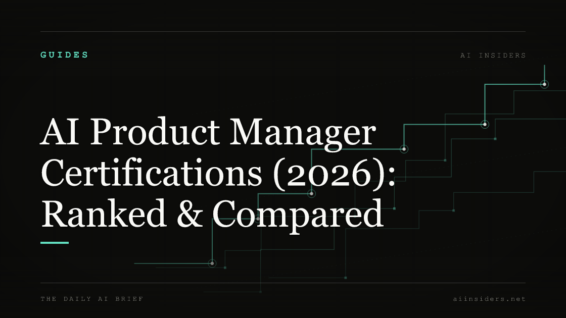 AI Product Manager Certifications (2026): Ranked & Compared — featured image for AI Insiders