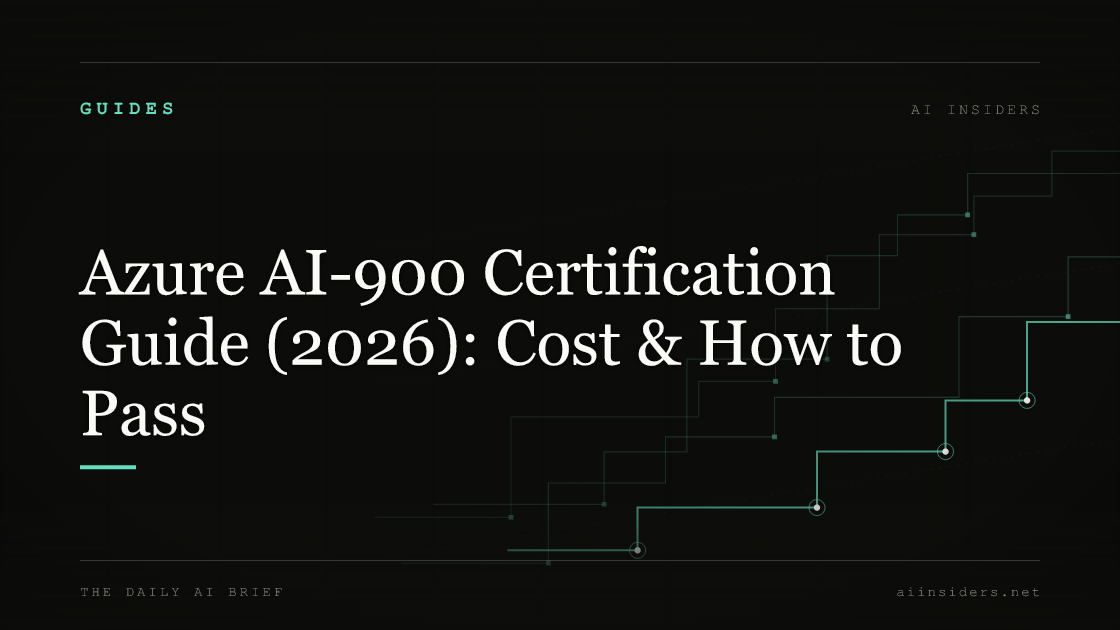 Azure AI-900 Certification Guide (2026): Cost & How to Pass — featured image for AI Insiders