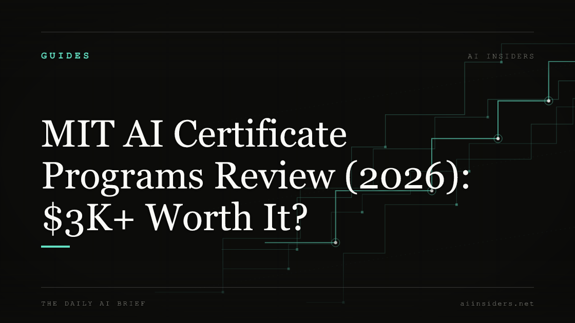 MIT AI Certificate Programs Review (2026): $3K+ Worth It? — featured image for AI Insiders