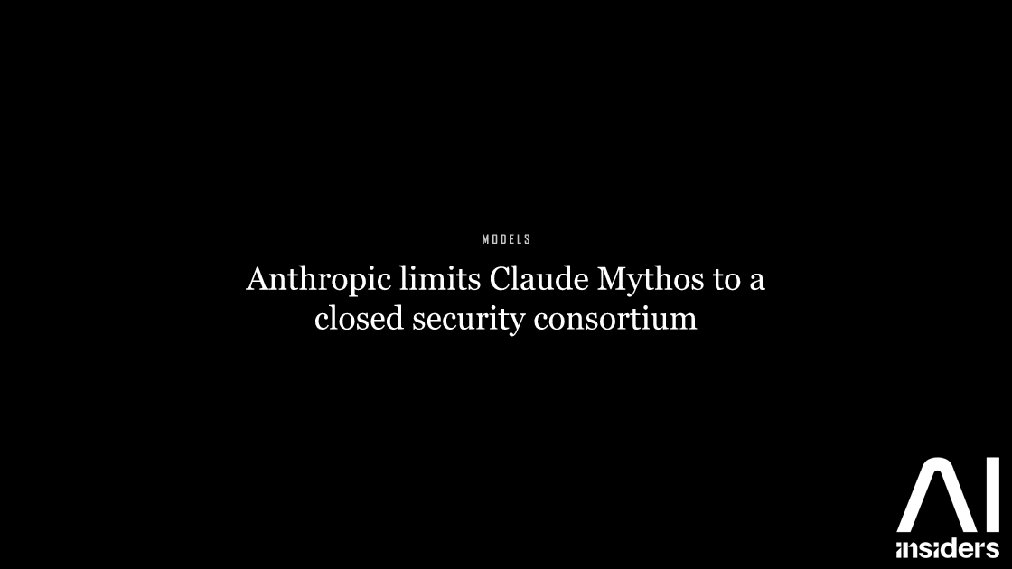 Featured image for: Anthropic limits Claude Mythos to a closed security consortium