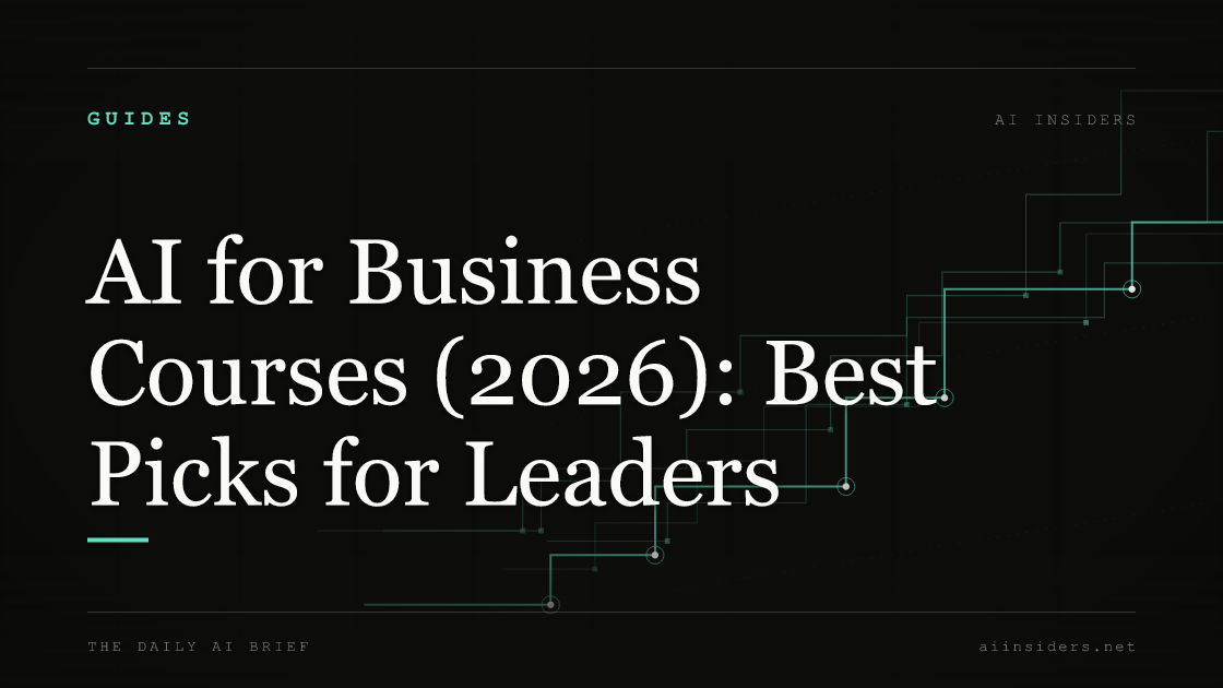 AI for Business Courses (2026): Best Picks for Leaders — featured image for AI Insiders