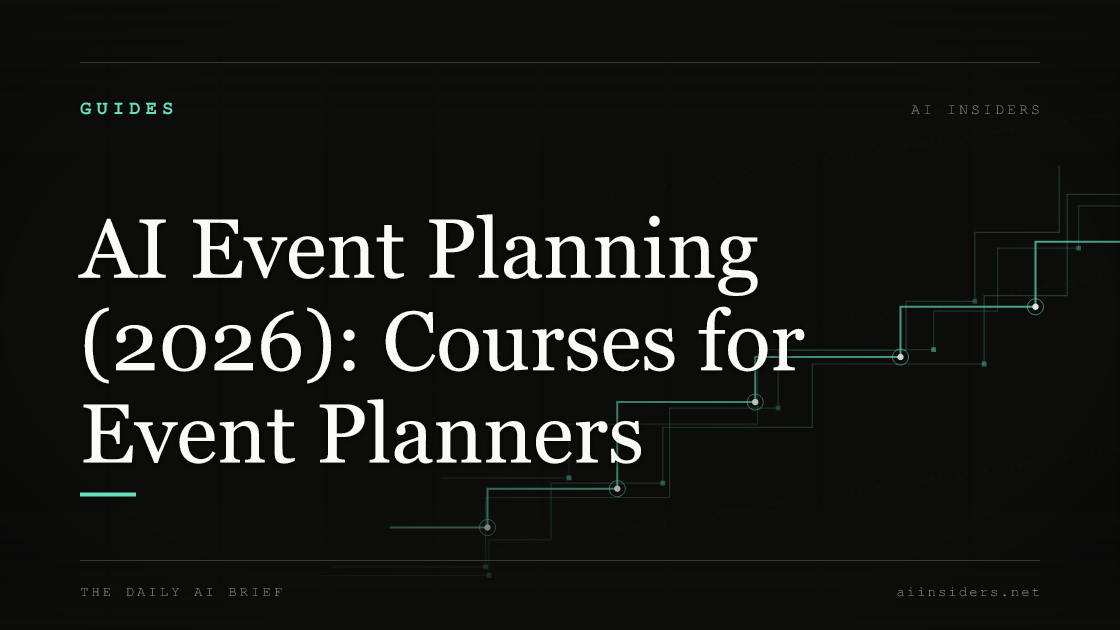 AI Event Planning (2026): Courses for Event Planners — featured image for AI Insiders