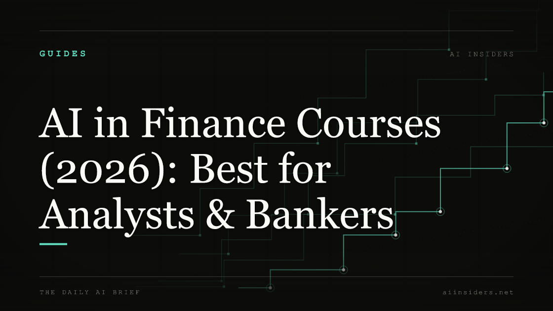 AI in Finance Courses (2026): Best for Analysts & Bankers — featured image for AI Insiders