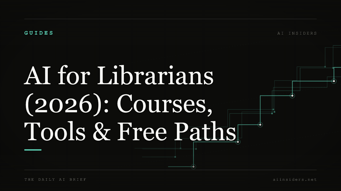 AI for Librarians (2026): Courses, Tools & Free Paths — featured image for AI Insiders