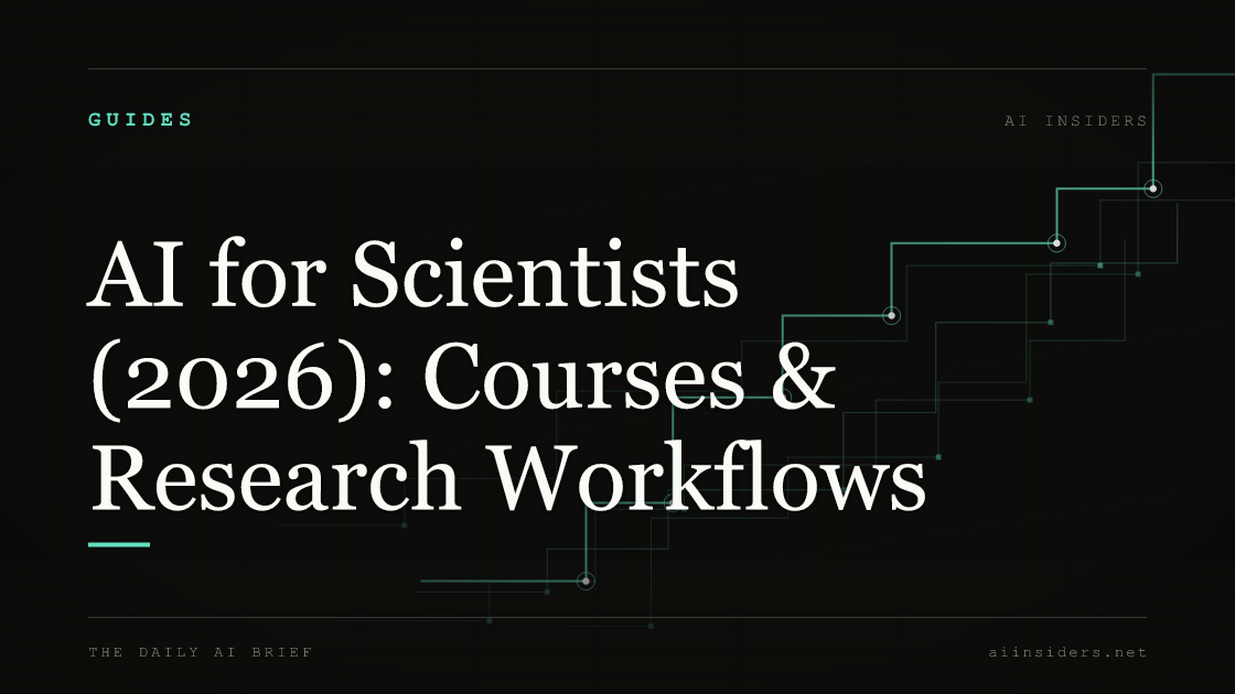 AI for Scientists (2026): Courses & Research Workflows — featured image for AI Insiders