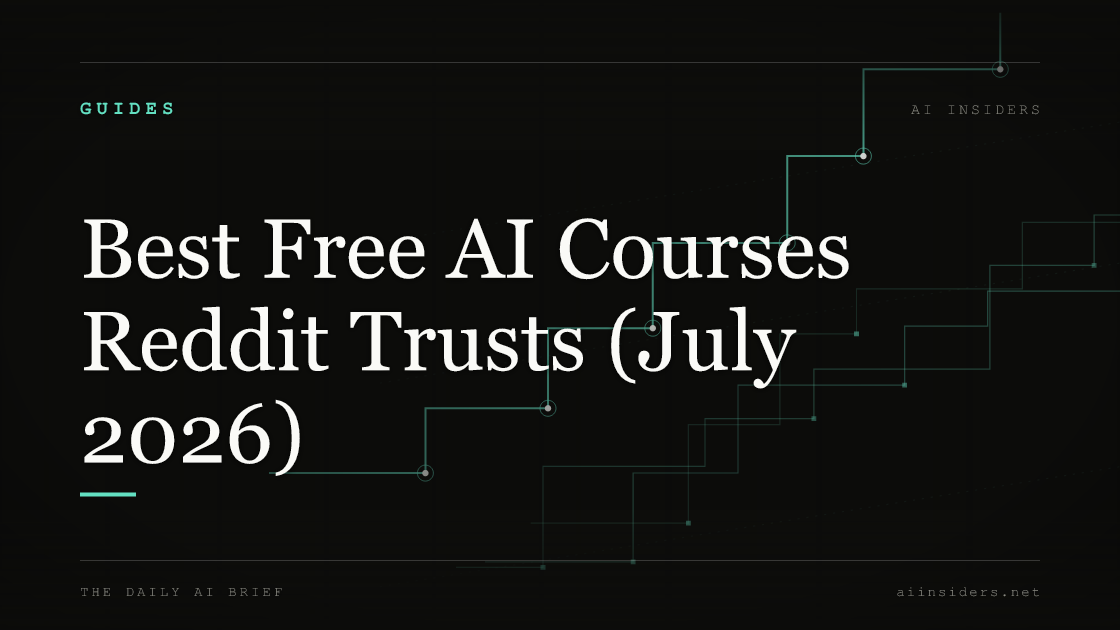 Best Free AI Courses Reddit Trusts (July 2026) — featured image for AI Insiders