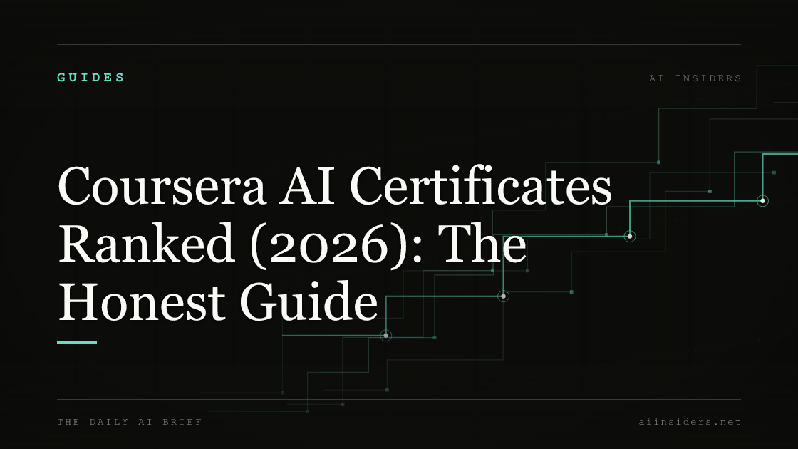 Coursera AI Certificates Ranked (2026): The Honest Guide — featured image for AI Insiders