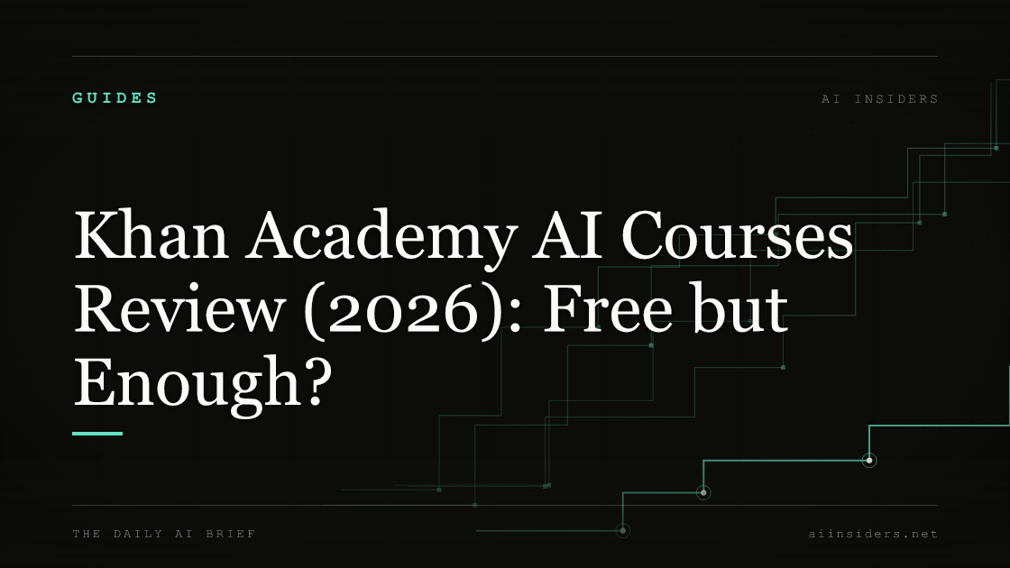 Khan Academy AI Courses Review (2026): Free but Enough? — featured image for AI Insiders