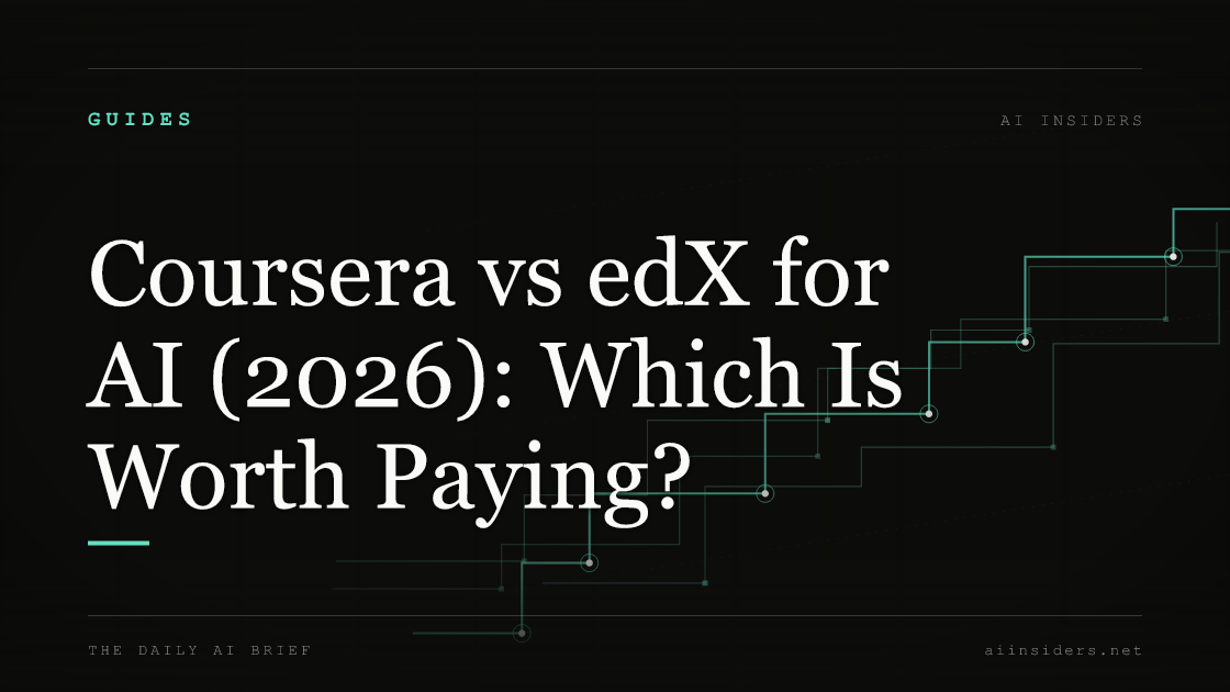 Coursera vs edX for AI (2026): Which Is Worth Paying? — featured image for AI Insiders