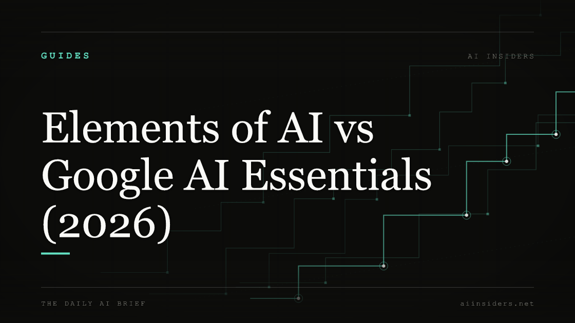 Elements of AI vs Google AI Essentials (2026) — featured image for AI Insiders