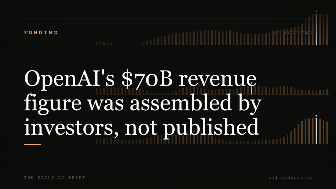 OpenAI's $70B revenue figure was assembled by investors, not published, featured image for AI Insiders