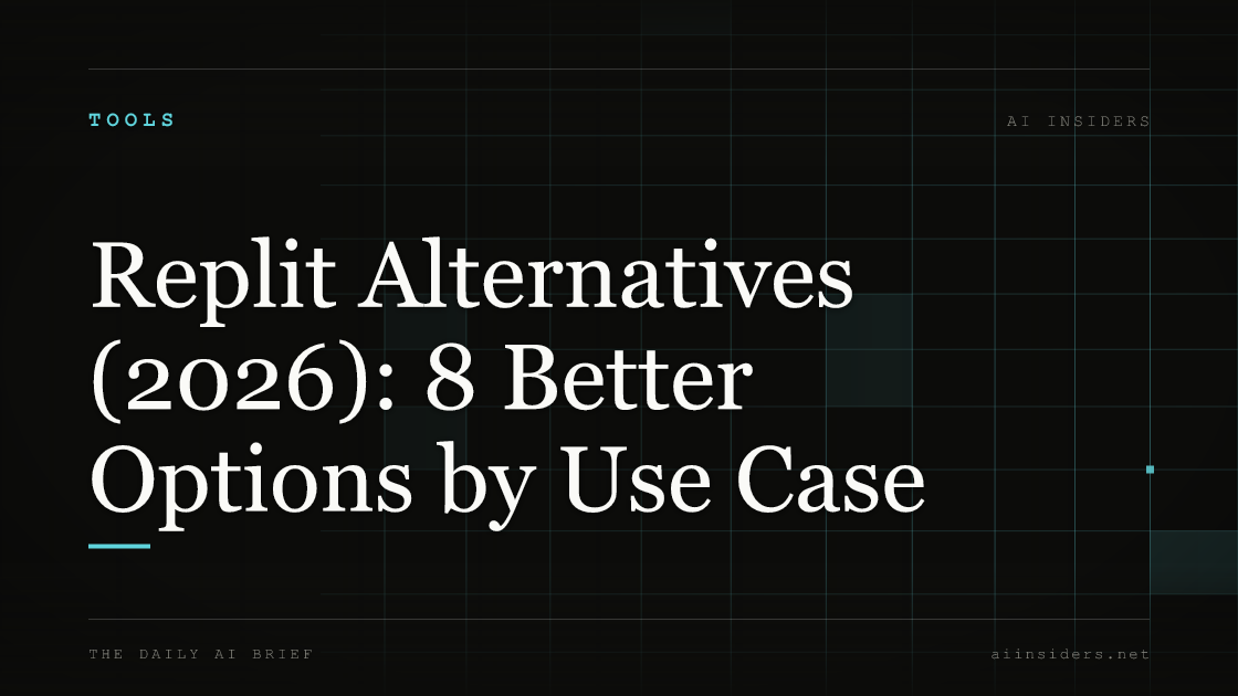 Replit Alternatives (2026): 8 Better Options by Use Case — featured image for AI Insiders