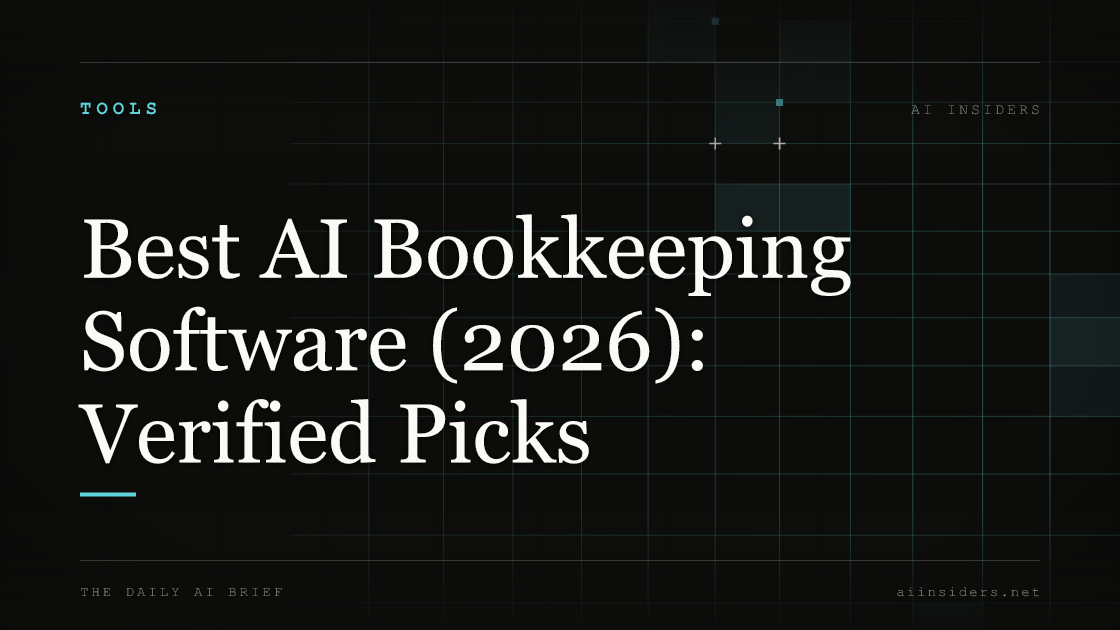 Best AI Bookkeeping Software (2026): Verified Picks — featured image for AI Insiders