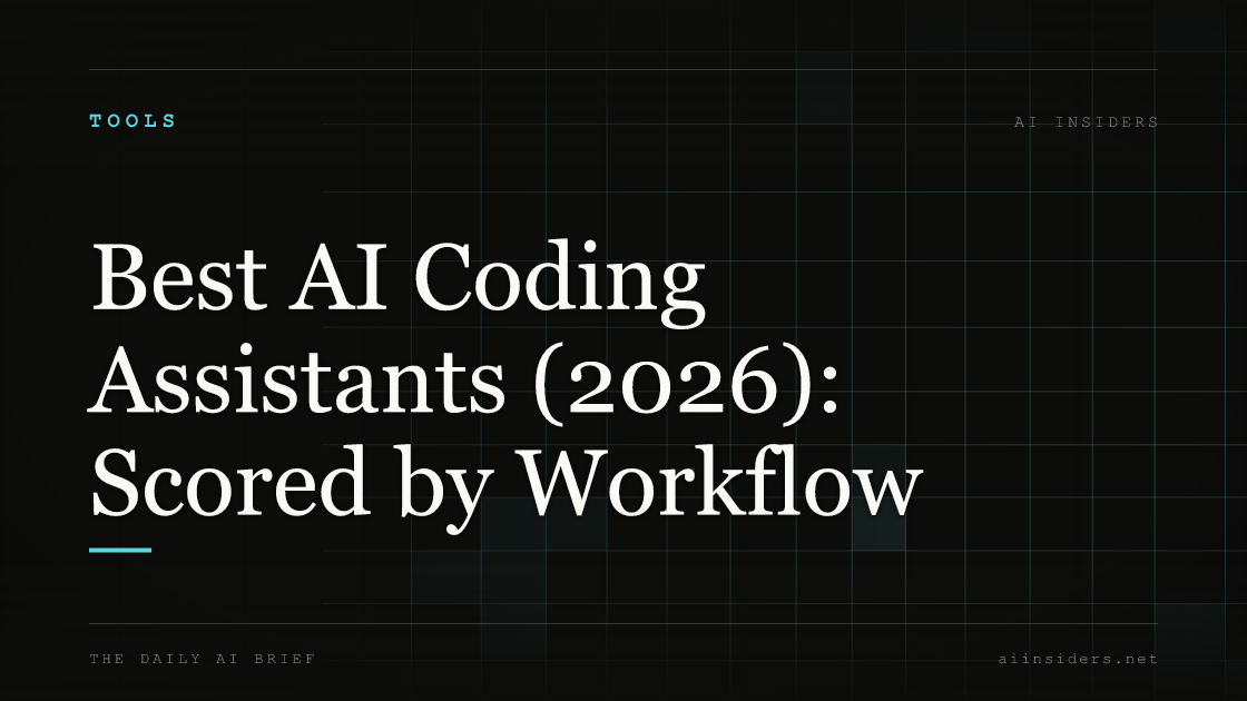 Best AI Coding Assistants (2026): Scored by Workflow — featured image for AI Insiders