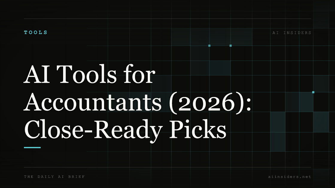 AI Tools for Accountants (2026): Close-Ready Picks — featured image for AI Insiders