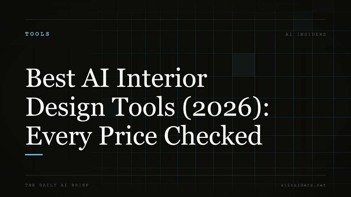 Best AI Interior Design Tools (2026): Every Price Checked — featured image for AI Insiders