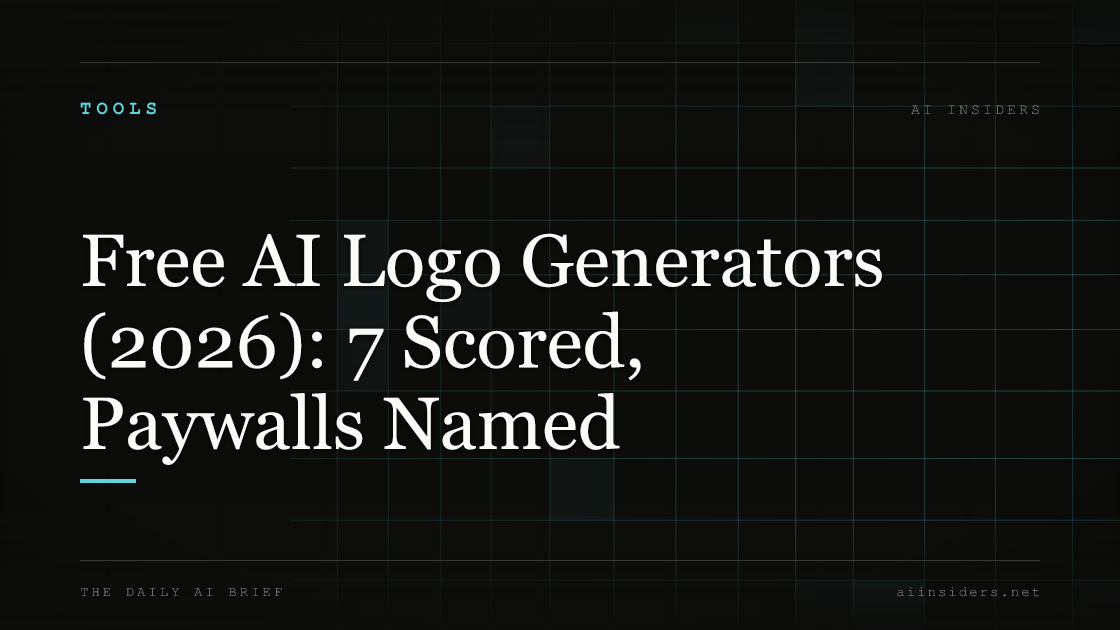 Free AI Logo Generators (2026): 7 Scored, Paywalls Named — featured image for AI Insiders