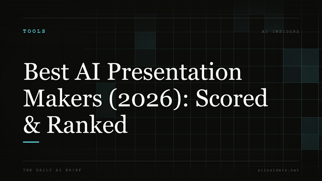 Best AI Presentation Makers (2026): Scored & Ranked — featured image for AI Insiders