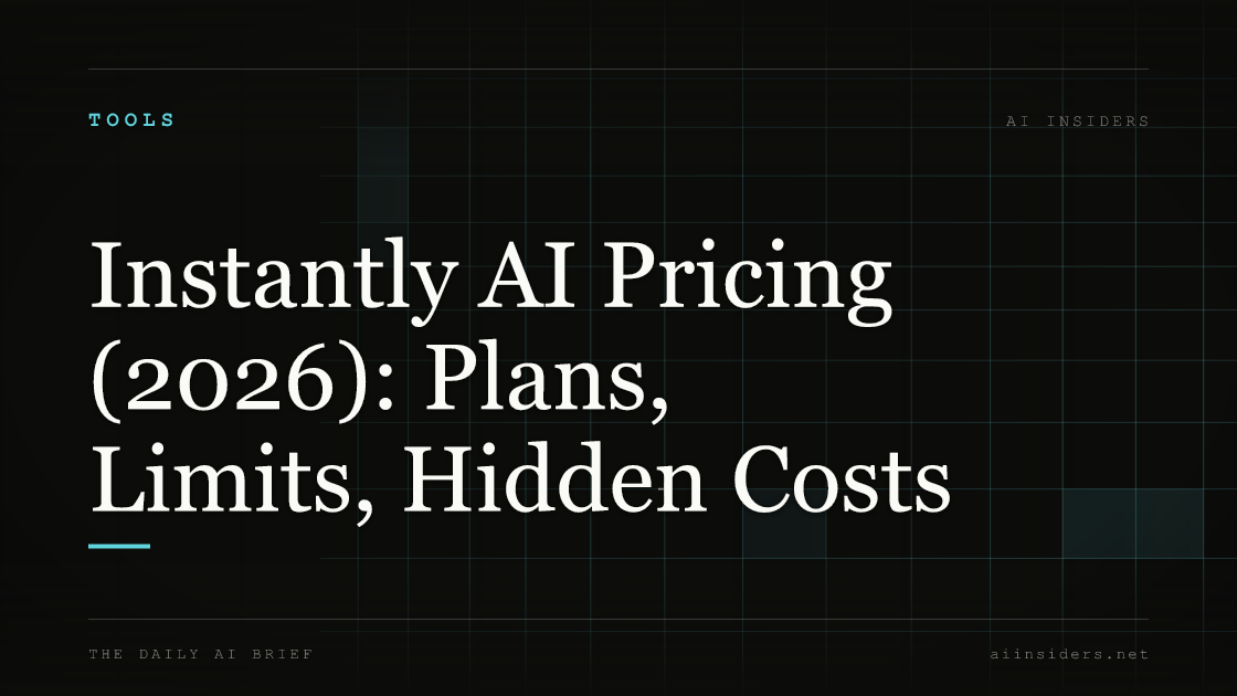 Instantly AI Pricing (2026): Plans, Limits, Hidden Costs — featured image for AI Insiders