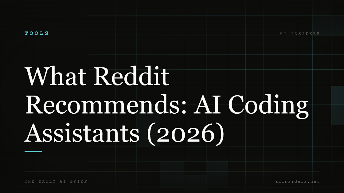 What Reddit Recommends: AI Coding Assistants (2026) — featured image for AI Insiders
