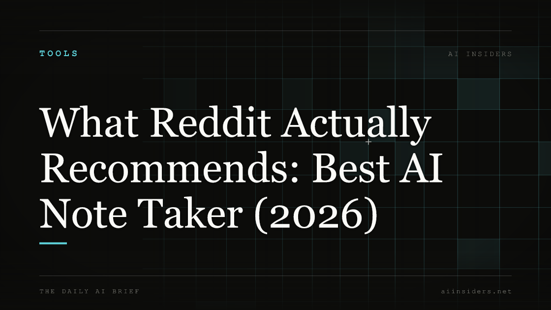 What Reddit Actually Recommends: Best AI Note Taker (2026) — featured image for AI Insiders
