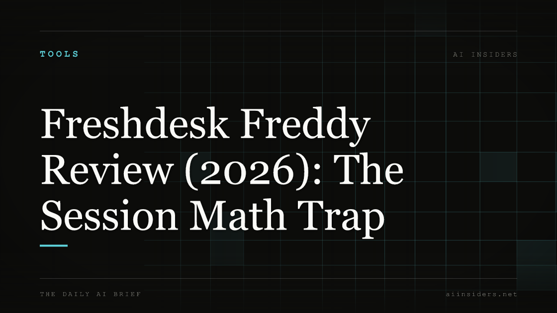 Freshdesk Freddy Review (2026): The Session Math Trap — featured image for AI Insiders