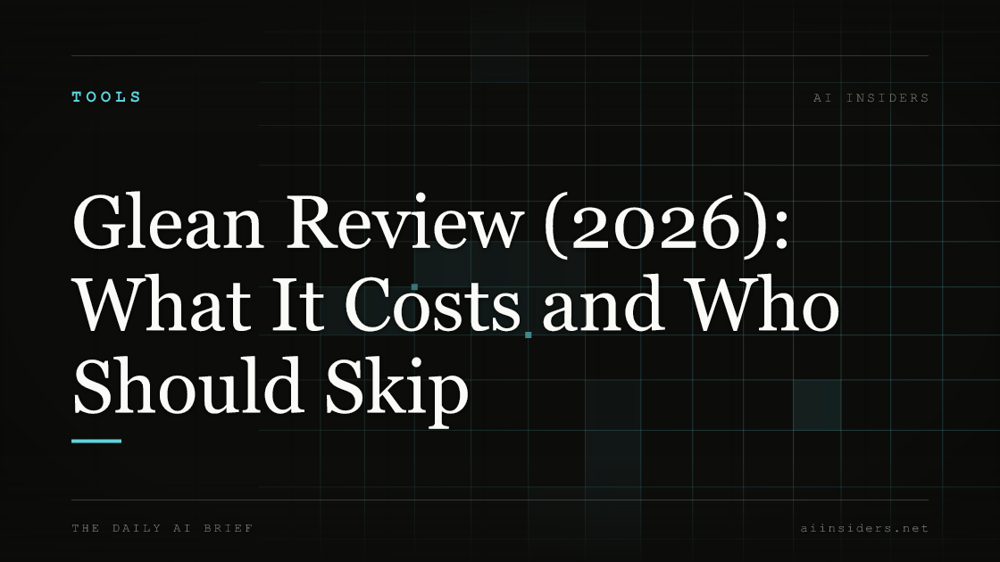 Glean Review (2026): What It Costs and Who Should Skip — featured image for AI Insiders