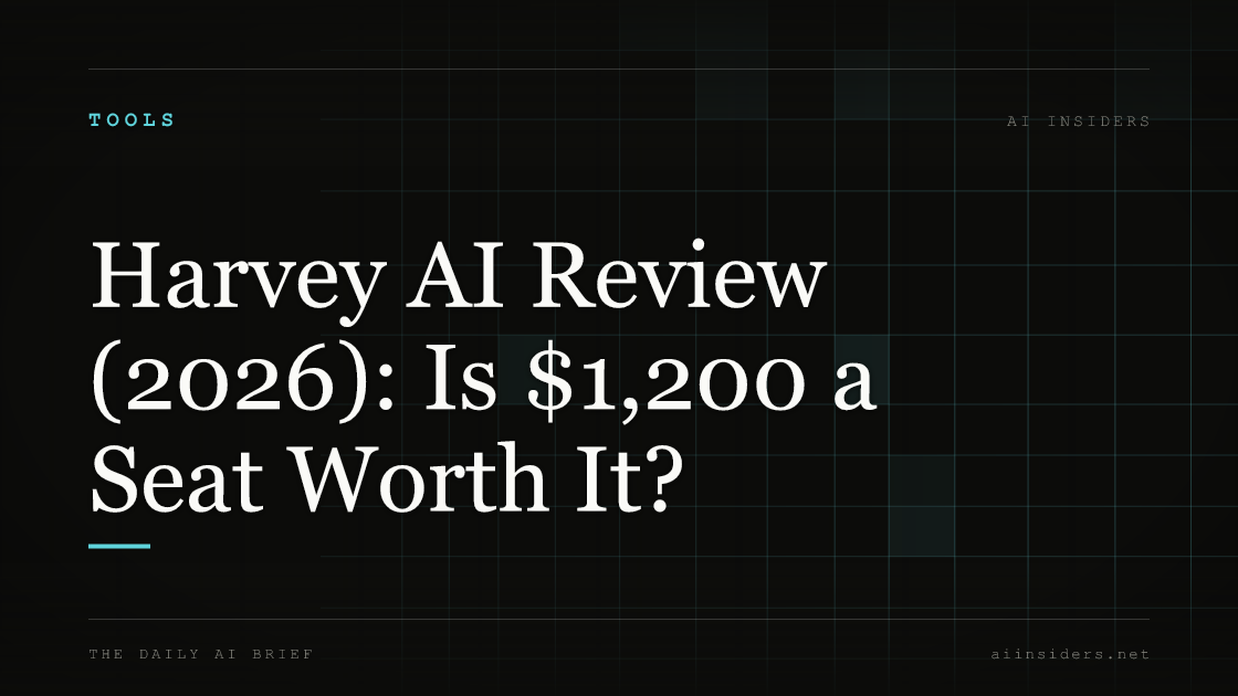 Harvey AI Review (2026): Is $1,200 a Seat Worth It? — featured image for AI Insiders