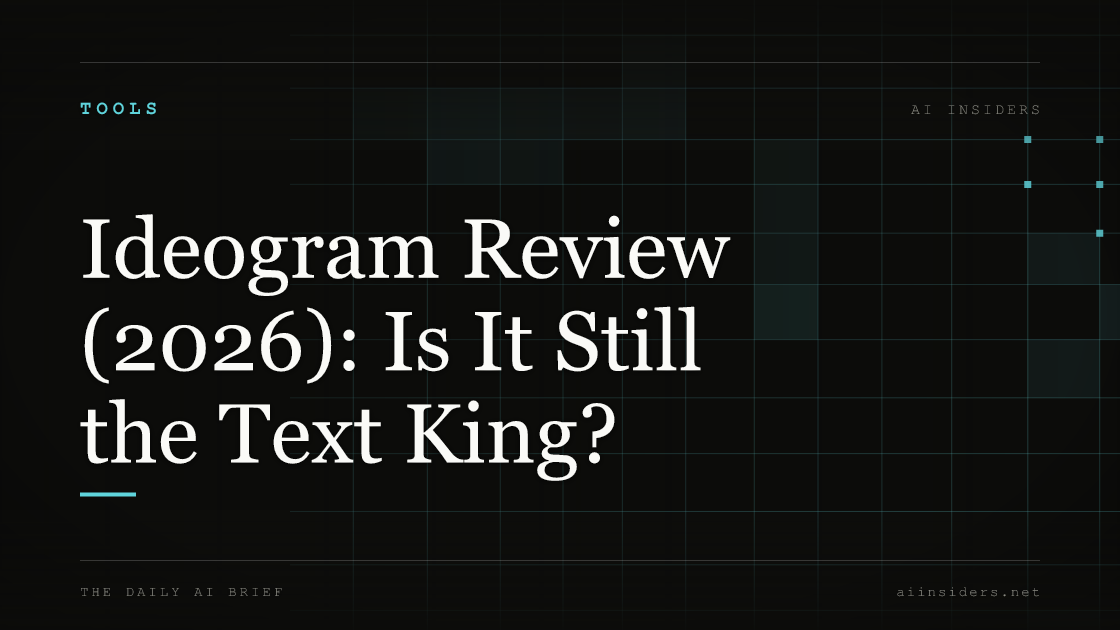 Ideogram Review (2026): Is It Still the Text King? — featured image for AI Insiders