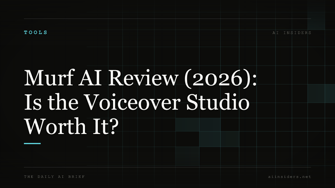 Murf AI Review (2026): Is the Voiceover Studio Worth It? — featured image for AI Insiders