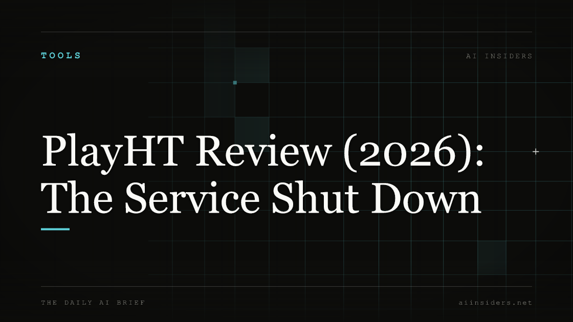 PlayHT Review (2026): The Service Shut Down — featured image for AI Insiders