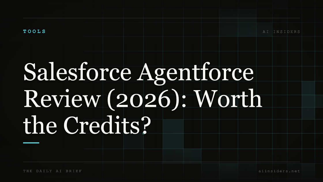 Salesforce Agentforce Review (2026): Worth the Credits? — featured image for AI Insiders