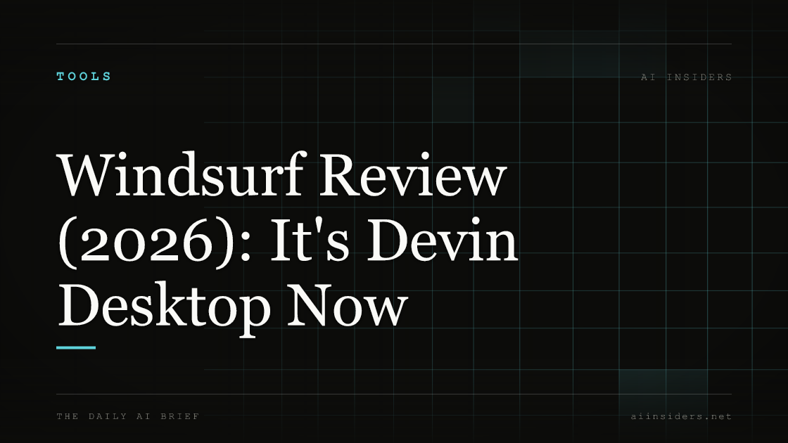 Windsurf Review (2026): It's Devin Desktop Now — featured image for AI Insiders