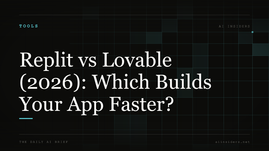 Replit vs Lovable (2026): Which Builds Your App Faster? — featured image for AI Insiders